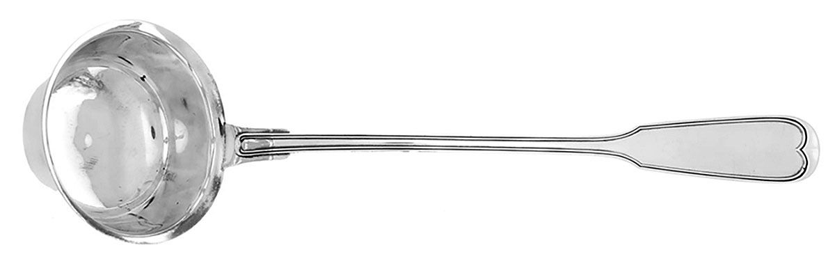 Germany Sterling Flatware Solid Soup Ladle by Unknown Mfg Silver-1