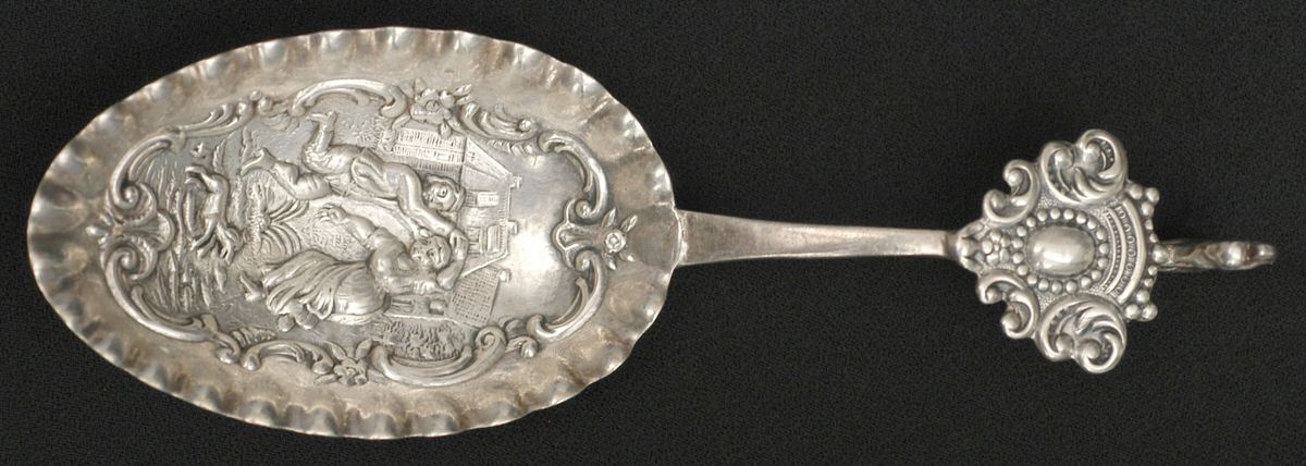 Germany Sterling Flatware Tea Caddy Spoon by Unknown Mfg Silver-1