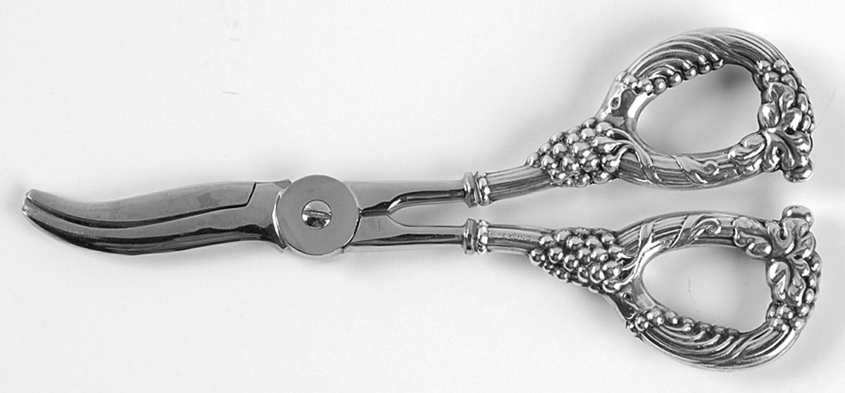 UNF2378 (Sterling) Grape Shears with Hollow Handle by Unknown Mfg Silver-1