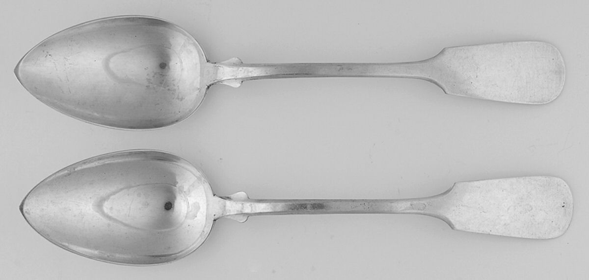 Germany Sterling Flatware Tablespoon (Serving Spoon) - Set of 2 by Unknown Mfg Silver-1