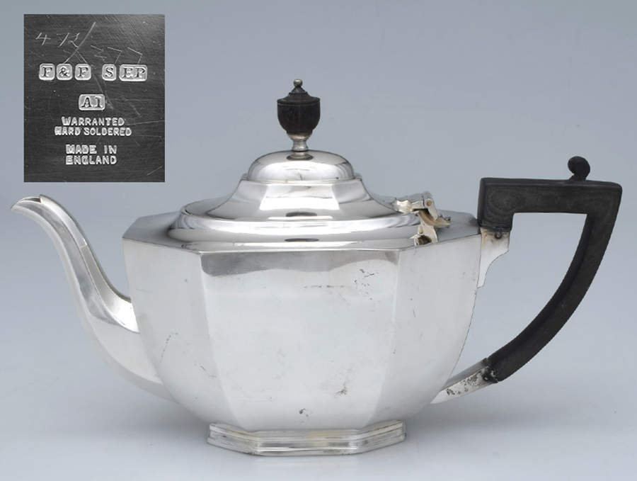 England Silverplate Hollowware Teapot by Unknown Manufacturer-1