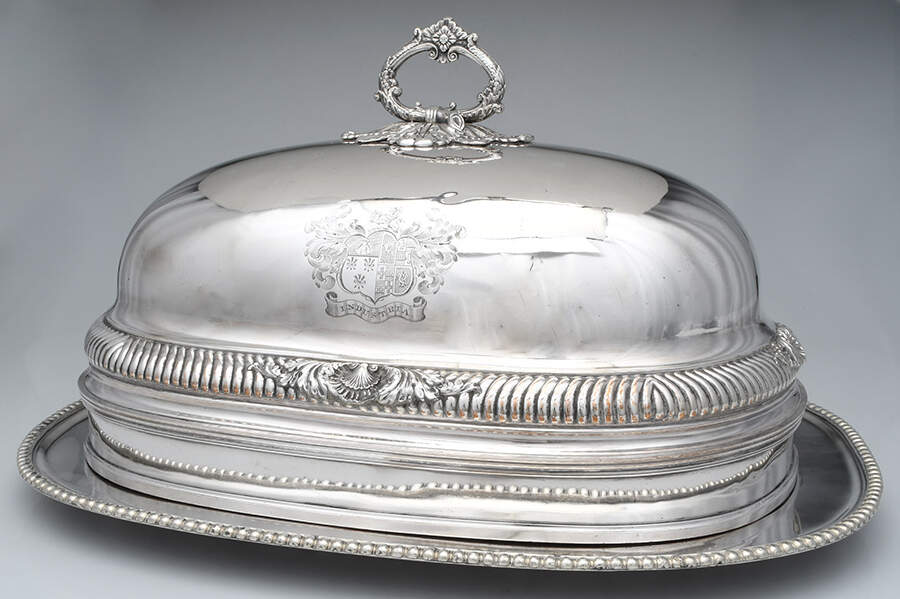 UNH31 (Silverplate, Hollowware) Dome Server with 22" Tray by Unknown Manufacturer-1
