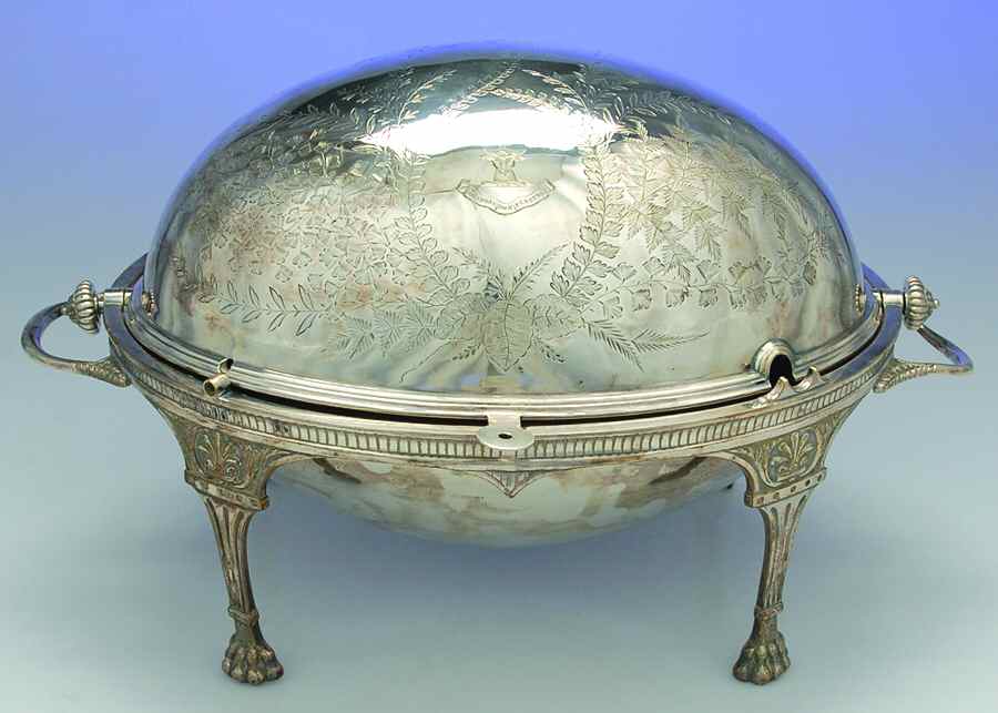 England Silverplate Hollowware Large Breakfast Server with Revolving Top by Unknown Manufacturer-1