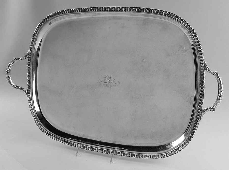 England Silverplate Hollowware 19" Waiter Tray by Unknown Manufacturer-1