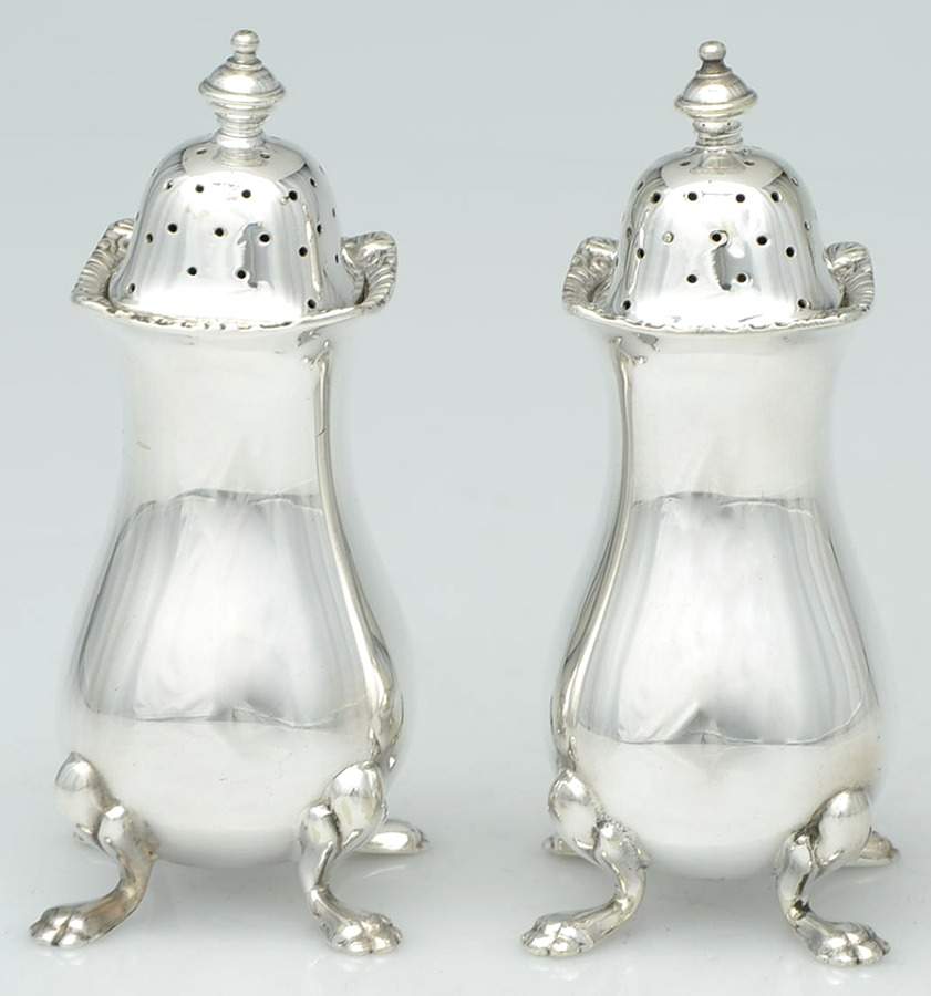 England Silverplate Hollowware Salt and Pepper Set by Unknown Manufacturer-1