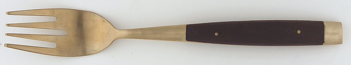 UNF893 (Brass) Individual Salad Fork by Unknown Mfg Silver-1