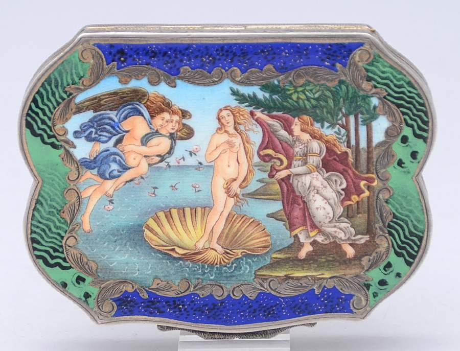 Italy Sterling Hollowware Compact with Mirror by Unknown Manufacturer-1