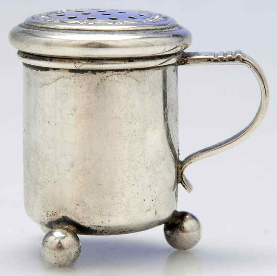 Netherlands Sterling Hollowware Individual Salt Shaker by Unknown Manufacturer-1