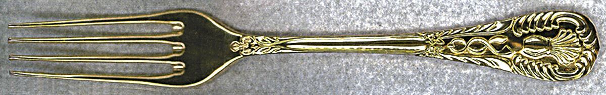 UNF903 (Gold Electroplate) Fork by Unknown Mfg Silver-1