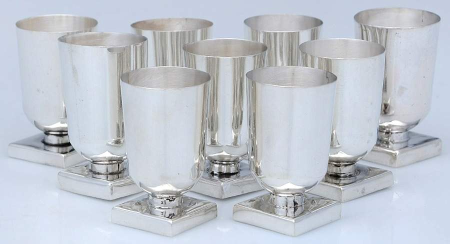 Mexico Sterling Hollowware Cordial Cup - Set of 8 by Unknown Manufacturer-1