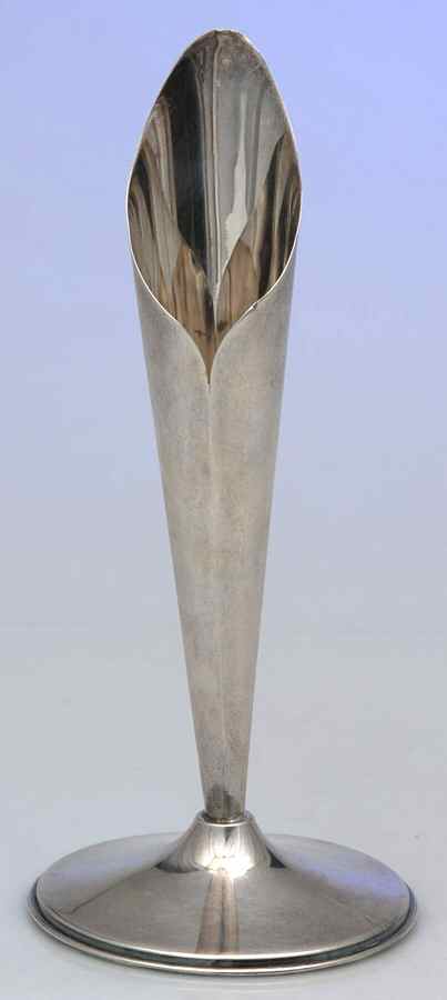 Mexico Sterling Hollowware 8" Vase by Unknown Manufacturer-1