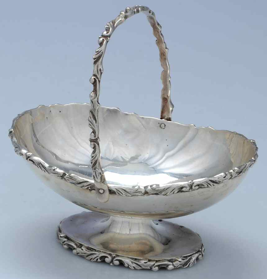 Mexico Sterling Hollowware 6" Handled Basket by Unknown Manufacturer-1