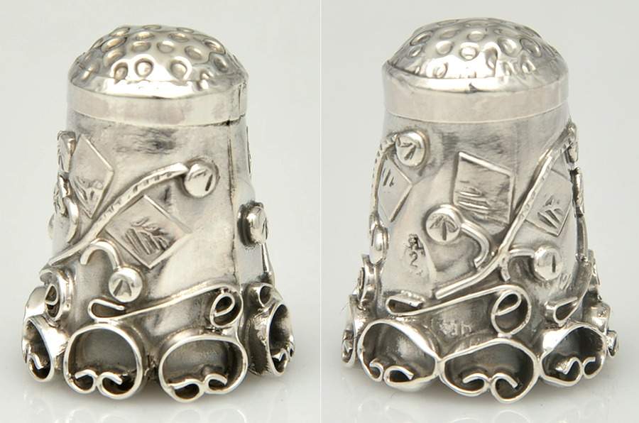 Mexico Sterling Hollowware Thimble by Unknown Manufacturer-1