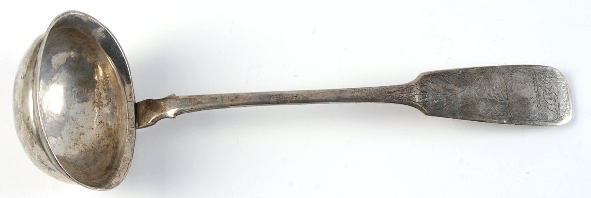 Russia Sterling Flatware Solid Soup Ladle by Unknown Mfg Silver-1