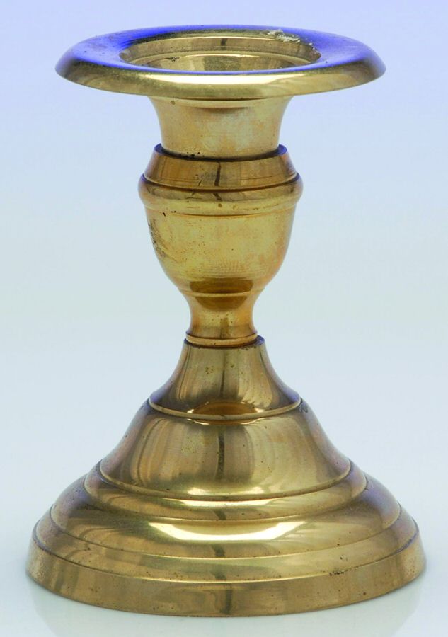 Brass Candlesticks 4" Console Candleholder by Unknown Manufacturer-1