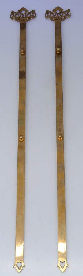 Brass Candlesticks Pair of Plate Hangers by Unknown Manufacturer-1