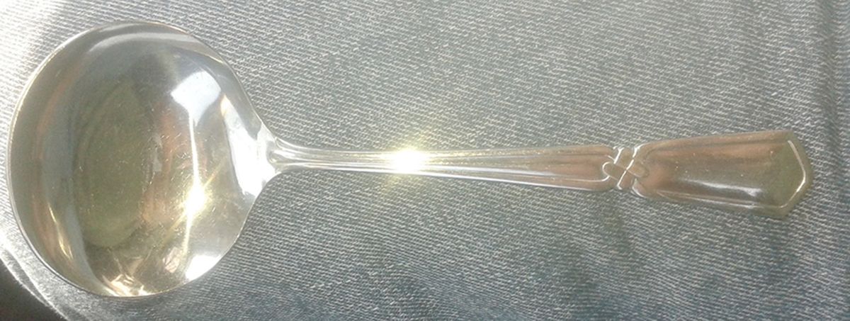 Unf914 (Stainless) Solid Gravy Ladle by Unknown Mfg Silver-1