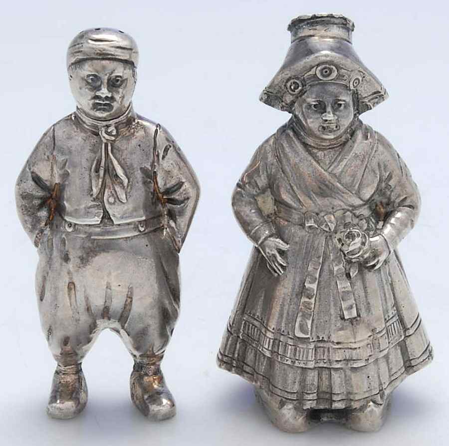 Germany Sterling Hollowware Salt and Pepper Set by Unknown Manufacturer-1