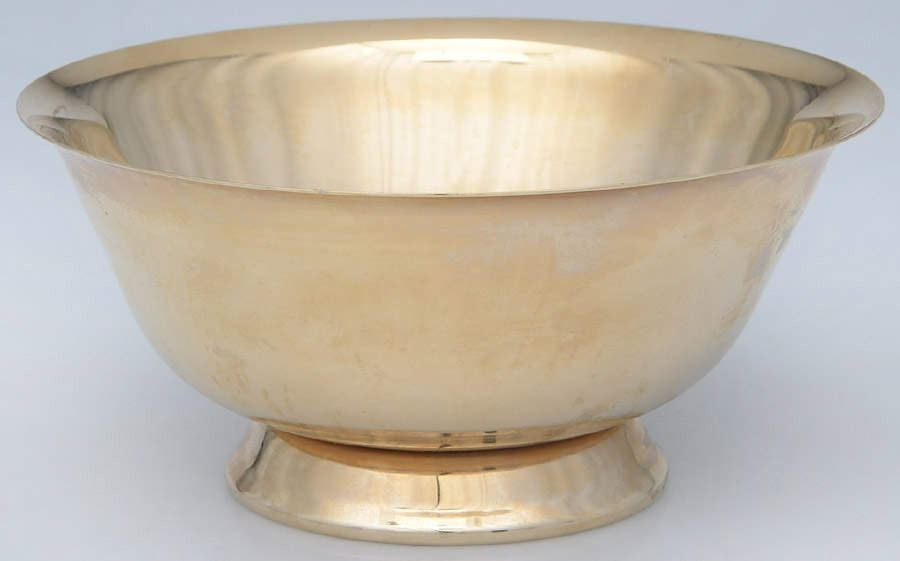 Gold Electroplate Hollowware 6" Paul Revere Bowl by Unknown Manufacturer-1