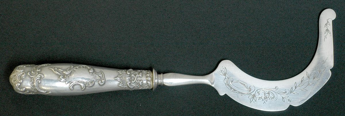 France Sterling Flatware Aspic Server Silverplate Blade by Unknown Mfg Silver-1