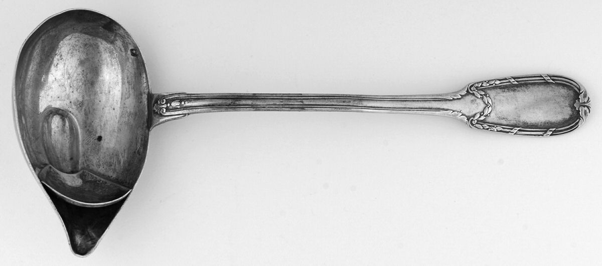 France Sterling Flatware Solid Fat & Lean Gravy Ladle by Unknown Mfg Silver-1