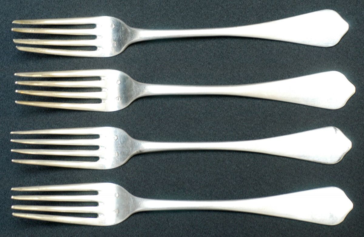 Austria Sterling Flatware Fork - Set of 4 by Unknown Mfg Silver-1