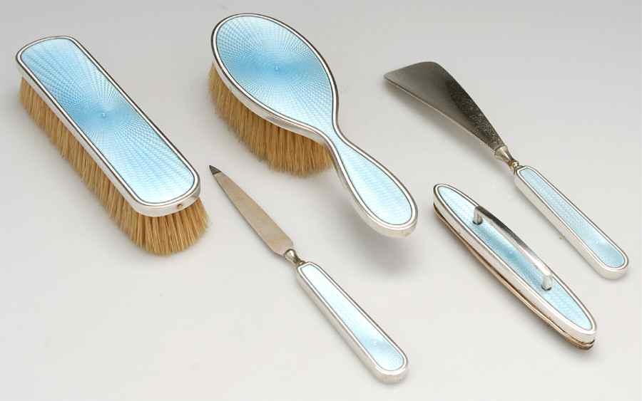 France Sterling Hollowware 5 Piece Vanity Set by Unknown Manufacturer-1