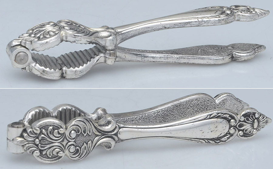 Italy Silverplate Flatware Solid Nut Cracker by Unknown Mfg Silver-1
