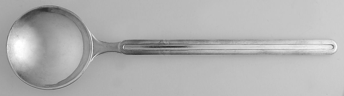 Italy Silverplate Flatware Solid Salad Serving Spoon by Unknown Mfg Silver-1