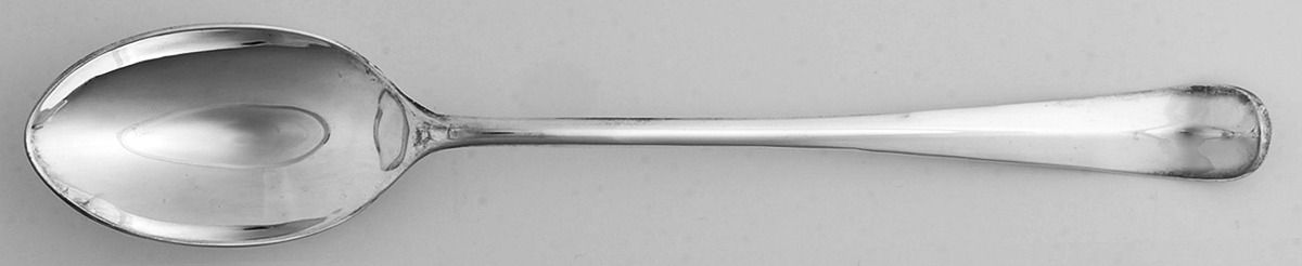 Italy Silverplate Flatware Solid Salad Serving Spoon by Unknown Mfg Silver-1