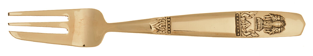 UNF966 (Brass) Dessert Fork by Unknown Mfg Silver-1