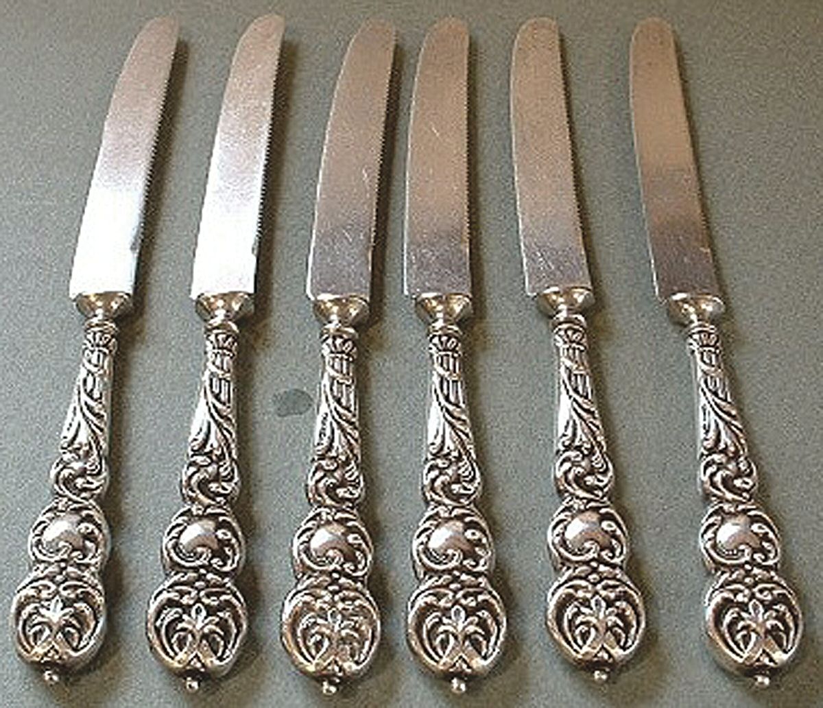 UNF970 (Sterling) Individual Fruit Knife with Stainless Blade by Unknown Mfg Silver-1