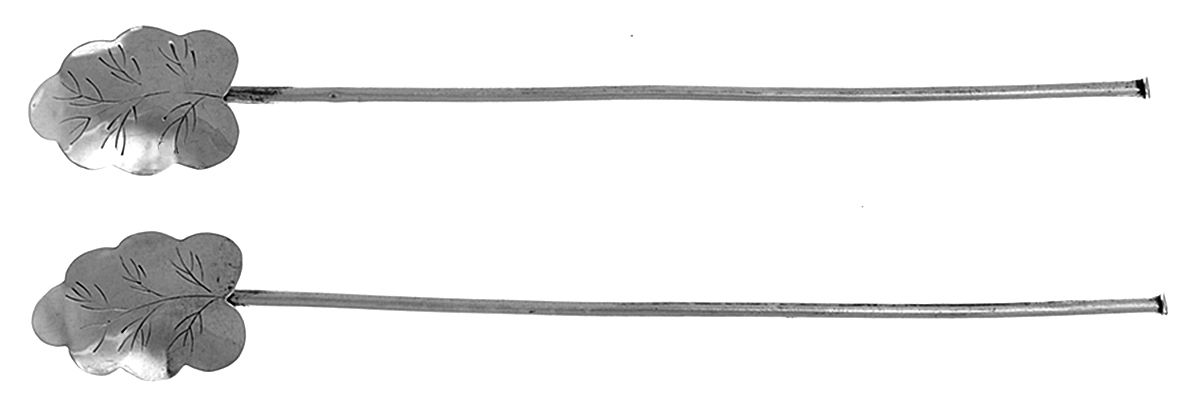 Denmark Sterling Flatware Tea Sipper (Set of 2) by Unknown Mfg Silver-1