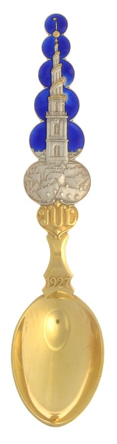 Denmark Sterling Flatware Souvenir Spoon by Unknown Mfg Silver-1