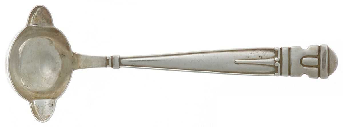 Denmark Sterling Flatware Short Double-Lipped Cream Ladle by Unknown Mfg Silver-1