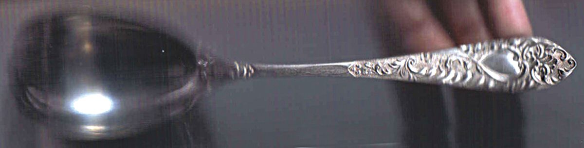 UNF982 (Silverplate) Solid Salad Serving Fork by Unknown Mfg Silver-1