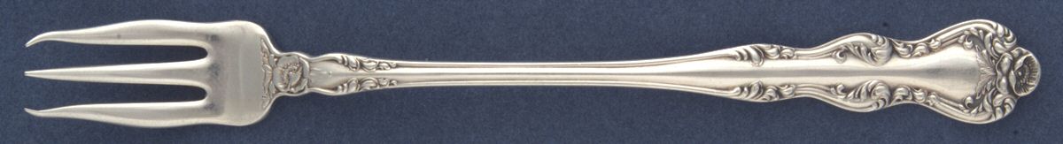 UNF987 (Silverplate) Cocktail/Seafood Fork by Unknown Mfg Silver-1