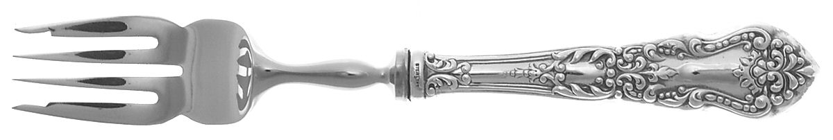 UNF997 (Sterling, England) Individual Hollow Fish Fork, Stainless Tines by Unknown Mfg Silver-1