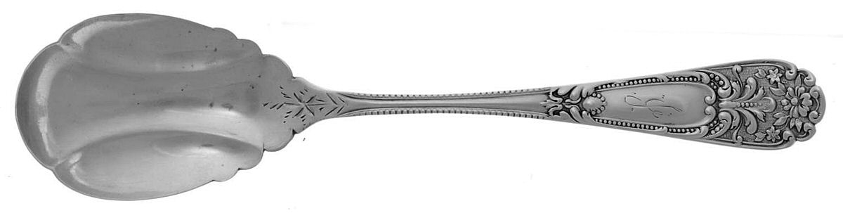 UNF1864 (Sterling) Sugar Shell Spoon by Unknown Mfg Silver-1