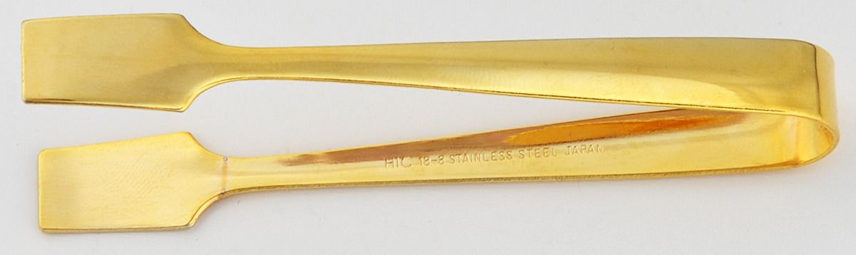 Gold Electroplate Flatware Sugar Tongs by Unknown Mfg Silver-1