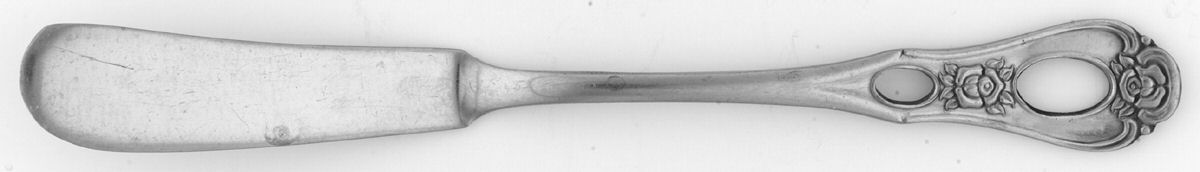 USI43 (Stainless) Flat Handle Master Butter Knife by United Silver-1