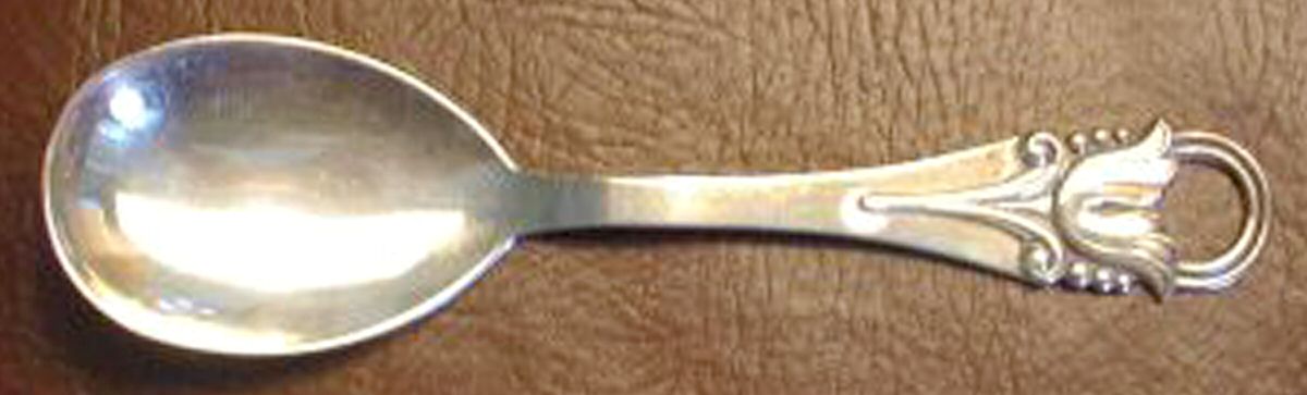 UNF1014 (Sterling) Solid Rice/Potato Spoon by Unknown Mfg Silver-1