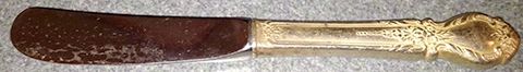 UNF1016 (Sterling) Hollow Handle Butter Spreader by Unknown Mfg Silver-1
