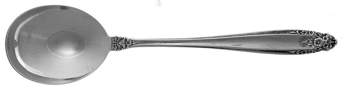 Prelude (Sterling, Canada) Round Bowl Soup Spoon (Cream Soup) by Unknown Mfg Silver-1