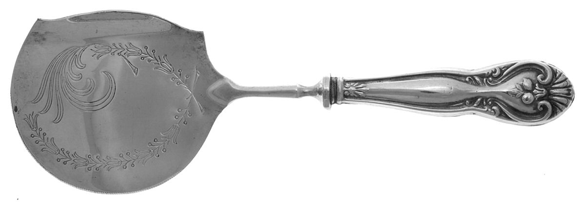Sterling Flatware Cranberry Server Hollow Handle Silverplate Bowl by Unknown Mfg Silver-1