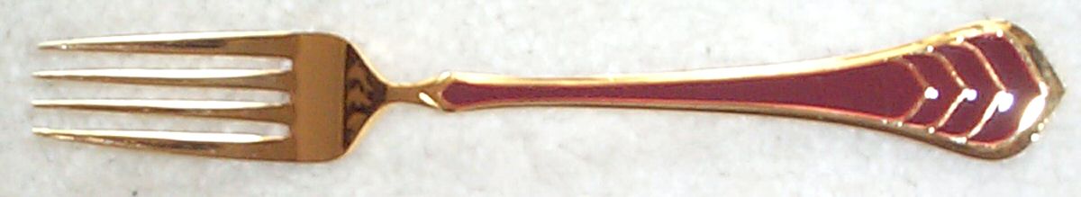 UNF726 (Gold Electroplate) Fork by Unknown Mfg Silver-1