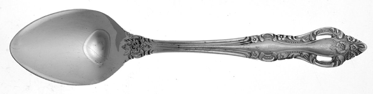 Romantic Rose (Silverplate) Teaspoon by Unknown Mfg Silver-1
