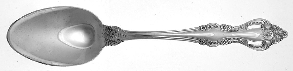 Romantic Rose (Silverplate) Tablespoon (Serving Spoon) by Unknown Mfg Silver-1