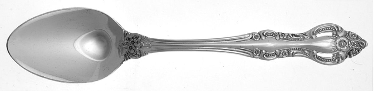 Romantic Rose (Silverplate) Place/Oval Soup Spoon by Unknown Mfg Silver-1