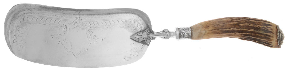 Sterling Stag Flatware Hollow Handle Crumb Knife/Crumber Plated Blade by Unknown Mfg Silver-1